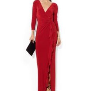 NWT Ralph Lauren Red Evening Gown